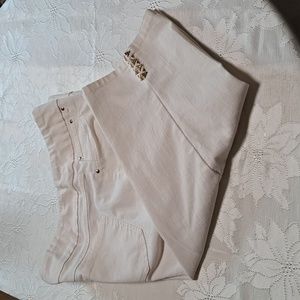 Ruby Rd size 14 cream colored capris